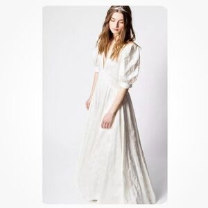 Zadig & Voltaire Maxi White Dress Wedding Size Small